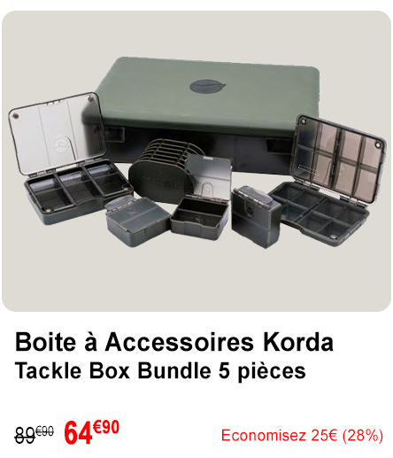 Boite à Accessoires Korda Tackle Box Bundle 5 pièces