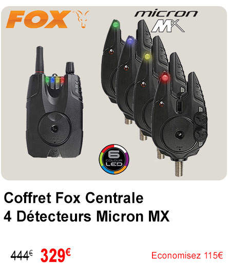 Coffret Fox Centrale 4 Détecteurs Micron MX