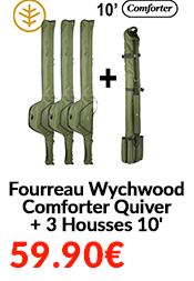 Fourreau Wychwood Comforter Quiver + 3 Housses 10'
