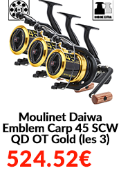 Moulinet Daiwa Emblem Carp 45 SCW QD OT Gold (les 3)