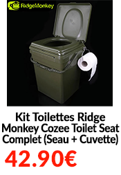 Kit Toilettes RidgeMonkey Cozee Toilet Seat Complet (Seau + Cuvette)