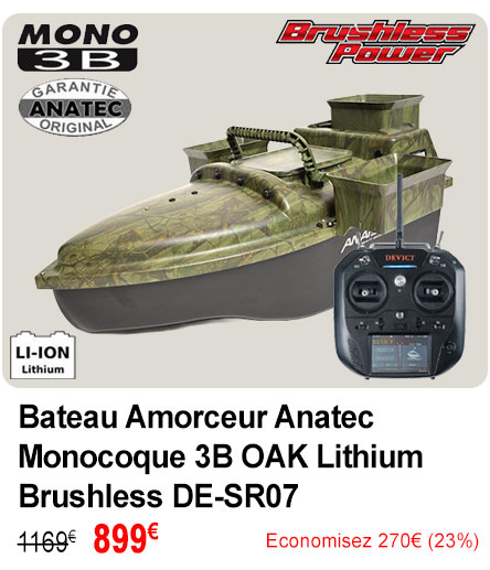Bateau Amorceur Anatec Monocoque 3B OAK Lithium Brushless DE-SR07