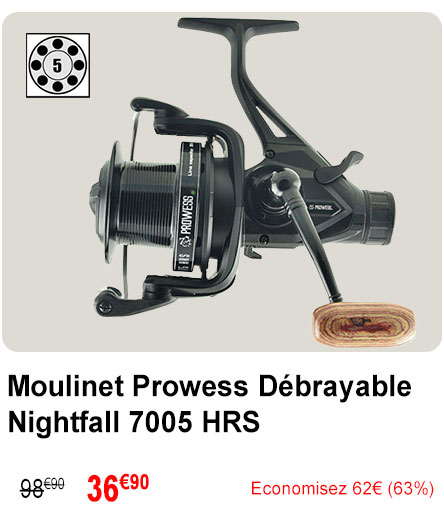 Moulinet Prowess Débrayable Nightfall 7005 HRS