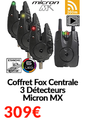 Coffret Fox Centrale 3 Détecteurs Micron MX