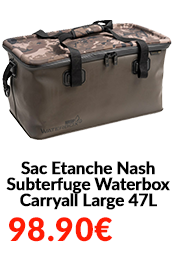 Sac Etanche Nash Subterfuge Waterbox Carryall Large 47L