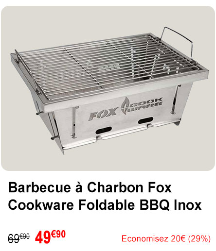 Barbecue à Charbon Fox Cookware Foldable BBQ Inox