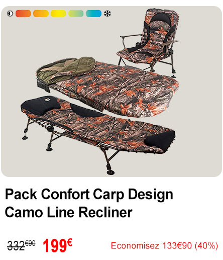 Pack Confort Carp Design Camo Line Recliner