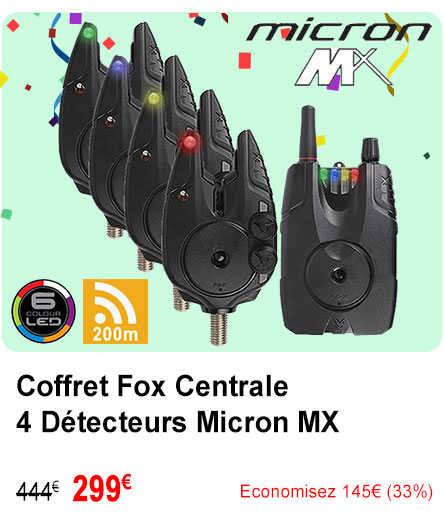 Coffret Fox Centrale 4 Détecteurs Micron MX