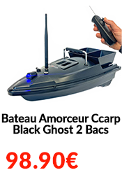 Bateau Amorceur Ccarp Black Ghost 2 Bacs