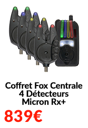 Coffret Fox Centrale 4 Détecteurs Micron Rx+