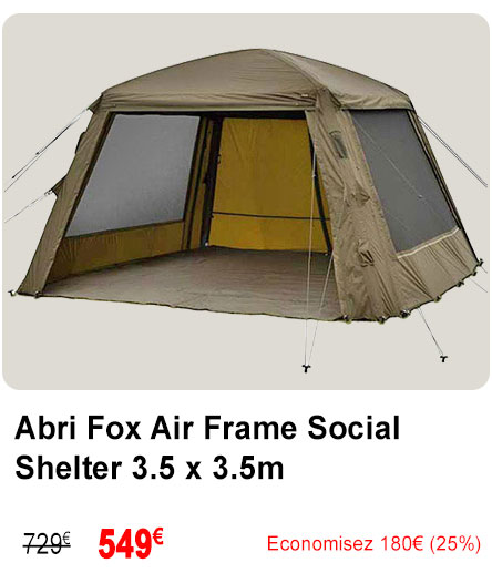Abri Fox Air Frame Social Shelter 3.5 x 3.5m
