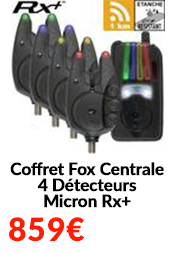 Coffret Fox Centrale 4 Détecteurs Micron Rx+