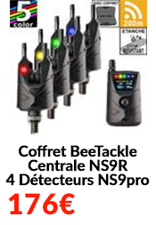 Coffret BeeTackle Centrale NS9R 4 Détecteurs NS9pro