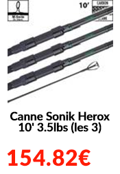 Canne Sonik Herox 10' 3.5lbs (les 3)
