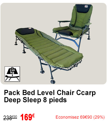 Pack Bed Level Chair Ccarp Deep Sleep 8 pieds