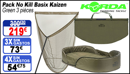 Pack No Kill Korda Basix Kaizen Green 3 pièces
