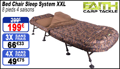 Bed Chair Faith Sleep System XXL 8 pieds 4 saisons