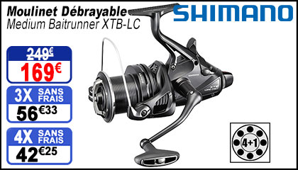 Moulinet Shimano Débrayable Medium Baitrunner XTB-LC