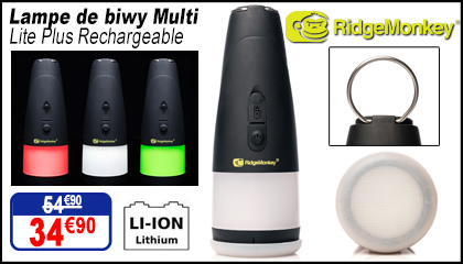 Lampe Torche RidgeMonkey Multi Lite Plus Rechargeable