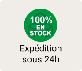 100% en stock