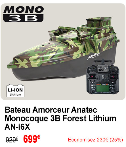 Bateau Amorceur Anatec Monocoque 3B Forest Lithium AN-i6X