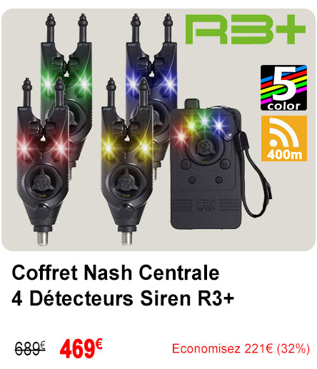 Coffret Nash Centrale 4 Détecteurs Siren R3+